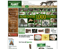Tablet Screenshot of prehistoricstore.com